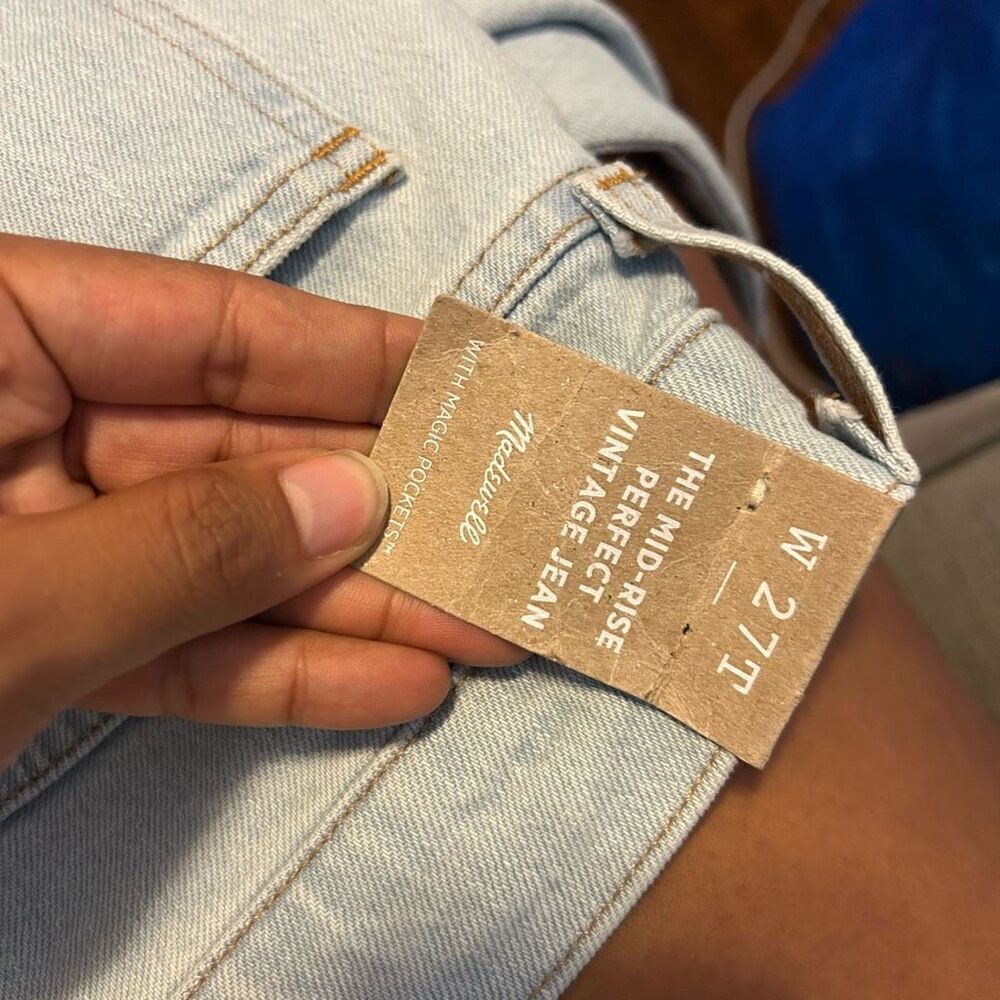 New Madewell the Mid Rise Perfect Jeans - Picture 5 of 7
